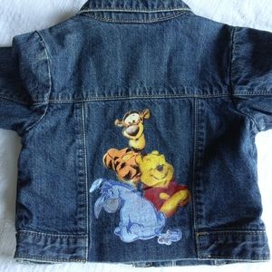 Vintage Disney Store Jean Jacket Winnie the Pooh